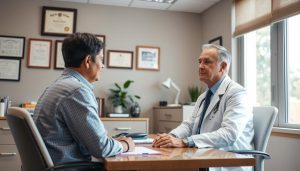 Doctor creating personalized patient plan